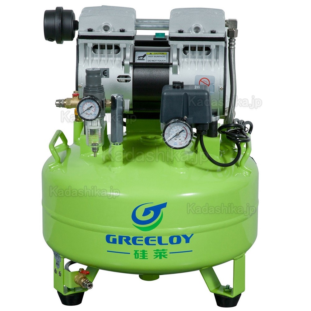 Greeloy® GA-61 歯科静音オイルレス コンプレッサー 0.75馬力 24L